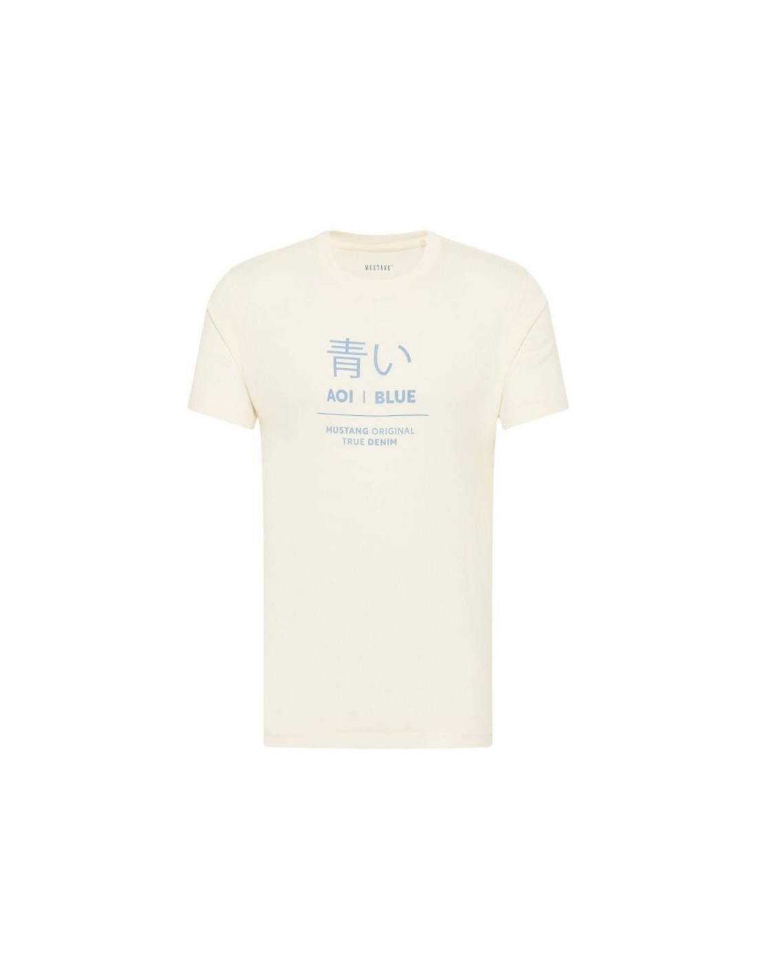 Mustang Ανδρικό T-shirt Κοντομάνικο Μπεζ 1013522 2013