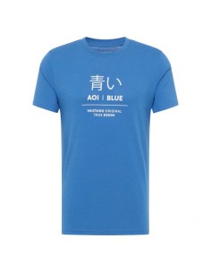 Mustang Ανδρικό T-shirt Κοντομάνικο Μπλε 10135225234