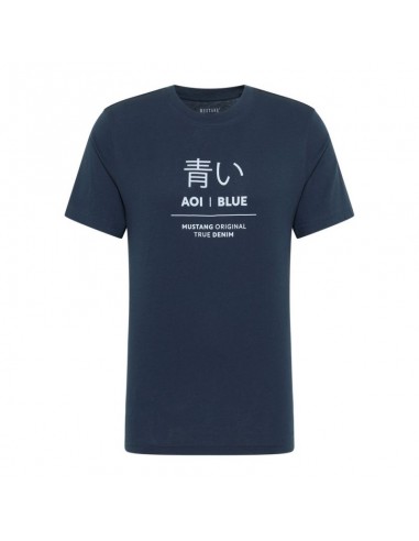 Mustang Ανδρικό T-shirt Κοντομάνικο Navy Μπλε 10135225330