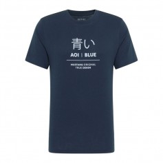 Mustang Ανδρικό T-shirt Κοντομάνικο Navy Μπλε 10135225330