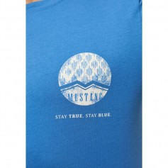 Mustang Ανδρικό T-shirt Κοντομάνικο Μπλε 10135485234