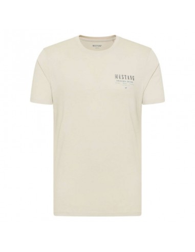 Mustang Ανδρικό T-shirt Κοντομάνικο Μπεζ 1013523 2081
