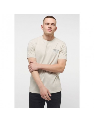 Mustang Ανδρικό T-shirt Κοντομάνικο Μπεζ 1013523 2081