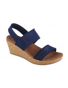 Skechers Καλοκαιρινές Γυναικείες Πλατφόρμες Navy Μπλε 119571-NVY