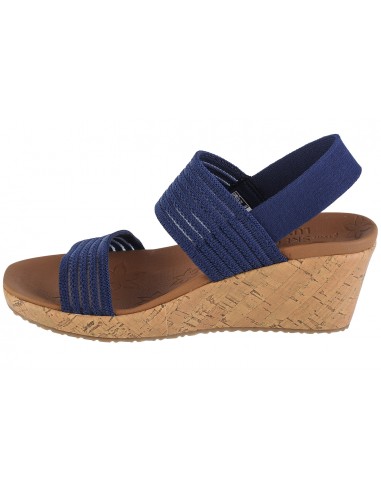 Skechers Καλοκαιρινές Γυναικείες Πλατφόρμες Navy Μπλε 119571-NVY