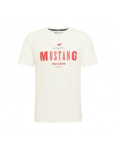 Mustang Ανδρικό T-shirt Κοντομάνικο Λευκό 1012120 2020