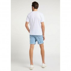 Mustang Ανδρικό T-shirt Κοντομάνικο Λευκό 1009534 2045