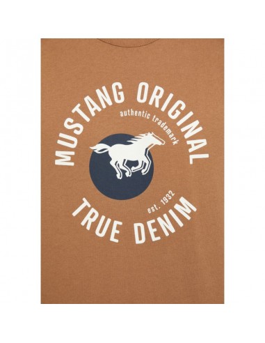 Mustang Ανδρικό T-shirt Κοντομάνικο Μπεζ 10121473299