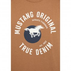 Mustang Ανδρικό T-shirt Κοντομάνικο Μπεζ 10121473299
