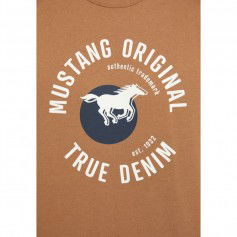 Mustang Ανδρικό T-shirt Κοντομάνικο Μπεζ 10121473299