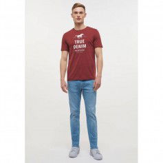 Mustang Ανδρικό T-shirt Κοντομάνικο Κόκκινο 10125147256