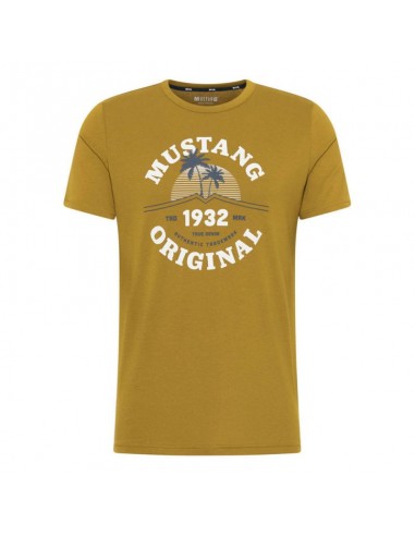Mustang Ανδρικό T-shirt Κοντομάνικο Πράσινο 10125206370