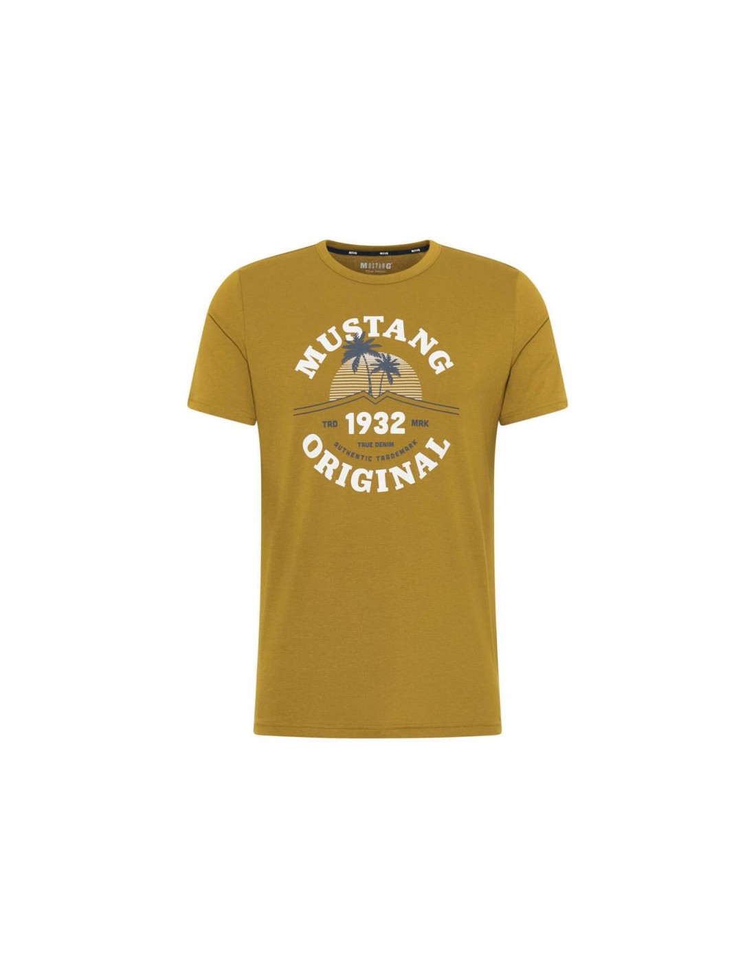 Mustang Ανδρικό T-shirt Κοντομάνικο Πράσινο 10125206370