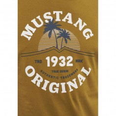 Mustang Ανδρικό T-shirt Κοντομάνικο Πράσινο 10125206370