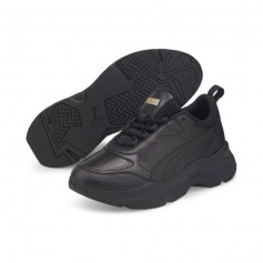 Puma Cassia SL Γυναικεία Chunky Sneakers Μαύρα 385279-02