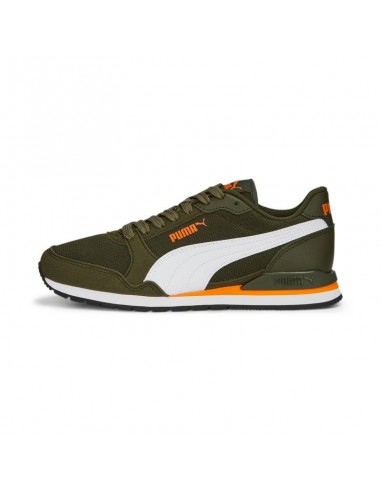 Puma Παιδικά Sneakers St Runner V3 Dark Olive / White / Orange 385510-15