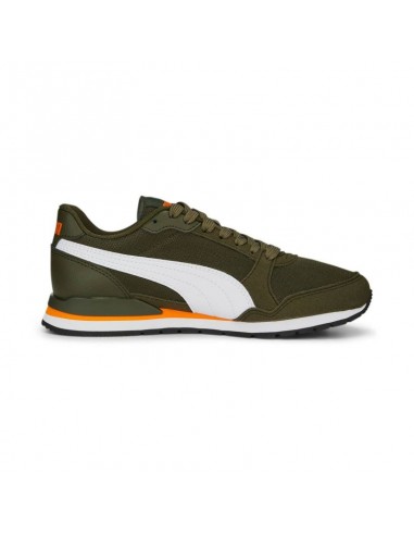 Puma Παιδικά Sneakers St Runner V3 Dark Olive / White / Orange 385510-15