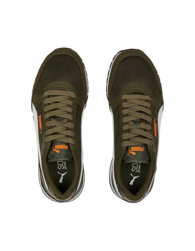 Puma Παιδικά Sneakers St Runner V3 Dark Olive / White / Orange 385510-15