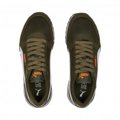 Puma Παιδικά Sneakers St Runner V3 Dark Olive / White / Orange 385510-15
