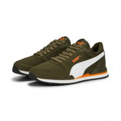 Puma Παιδικά Sneakers St Runner V3 Dark Olive / White / Orange 385510-15