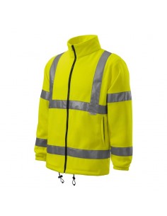 Rimeck MLI-5V197 Ζακέτα Εργασίας Fleece Ανακλαστική Κίτρινη