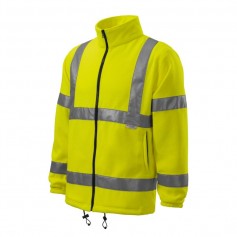 Rimeck MLI-5V197 Ζακέτα Εργασίας Fleece Ανακλαστική Κίτρινη
