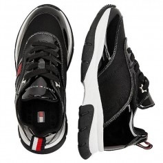 Tommy Hilfiger Παιδικά Sneakers Ανατομικά για Κορίτσι Μαύρα T3A4-31179-1022999
