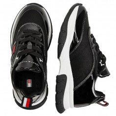 Tommy Hilfiger Παιδικά Sneakers Ανατομικά για Κορίτσι Μαύρα T3A4-31179-1022999