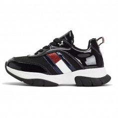 Tommy Hilfiger Παιδικά Sneakers Ανατομικά για Κορίτσι Μαύρα T3A4-31179-1022999