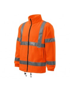 Rimeck MLI-5V198 Ζακέτα Εργασίας Fleece Ανακλαστική Πορτοκαλί