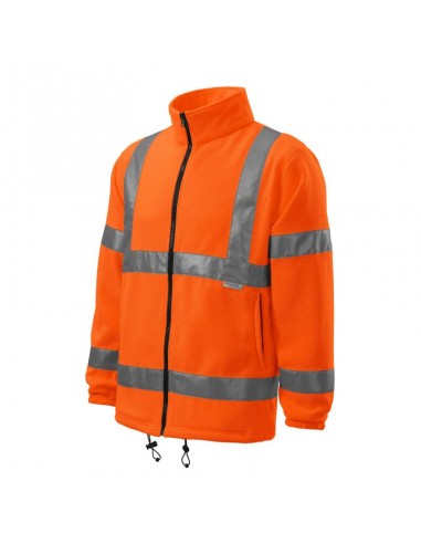Rimeck MLI-5V198 Ζακέτα Εργασίας Fleece Ανακλαστική Πορτοκαλί