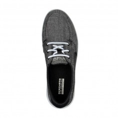 Skechers Γυναικεία Boat Shoes σε Γκρι Χρώμα 136453-BKW