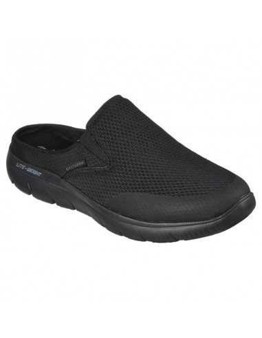 Skechers Χειμερινές Ανδρικές Παντόφλες Μαύρες 232296-BBK Ανδρικά > Παπούτσια > Παπούτσια Αθλητικά > Σαγιονάρες / Παντόφλες