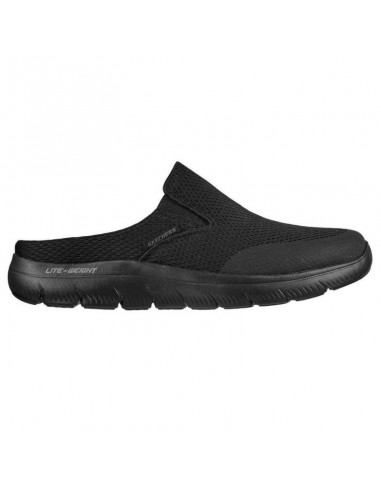 Skechers Χειμερινές Ανδρικές Παντόφλες Μαύρες 232296-BBK