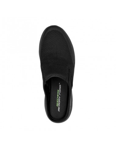 Skechers Χειμερινές Ανδρικές Παντόφλες Μαύρες 232296-BBK
