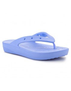 Crocs Classic Σαγιονάρες με Πλατφόρμα σε Μωβ Χρώμα 207714-5Q6