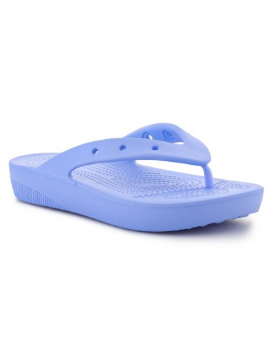 Crocs Classic Σαγιονάρες με Πλατφόρμα σε Μωβ Χρώμα 207714-5Q6
