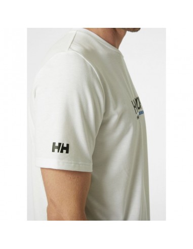 Helly Hansen HP Race Αθλητικό Ανδρικό T-shirt Γκρι με Στάμπα 34294-980