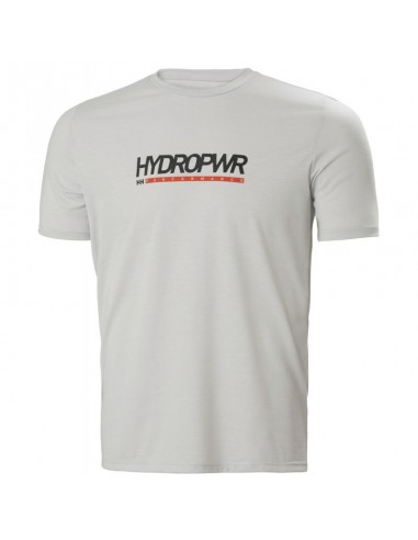 Helly Hansen HP Race Αθλητικό Ανδρικό T-shirt Γκρι με Στάμπα 34294-980