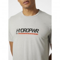 Helly Hansen HP Race Αθλητικό Ανδρικό T-shirt Γκρι με Στάμπα 34294-980