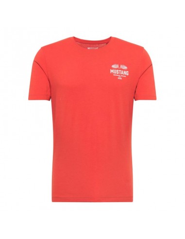 Mustang Ανδρικό T-shirt Κοντομάνικο Κόκκινο 1012499-7121
