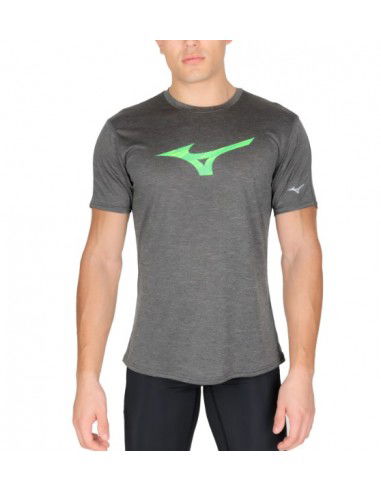 Mizuno Ανδρικό Αθλητικό T-shirt Κοντομάνικο Γκρι J2GAA00608
