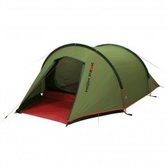 High Peak Kite 2 Σκηνή Camping Τούνελ Πράσινη με Διπλό Πανί 4 Εποχών για 2 Άτομα 230x120x90εκ. 10188