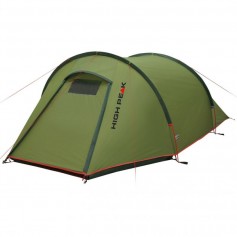 High Peak Kite 2 Σκηνή Camping Τούνελ Πράσινη με Διπλό Πανί 4 Εποχών για 2 Άτομα 230x120x90εκ. 10188