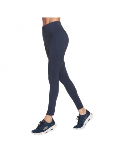 Skechers Go Walk Training Γυναικείο Μακρύ Κολάν Ψηλόμεσο Navy Μπλε W03LG30B-NVY