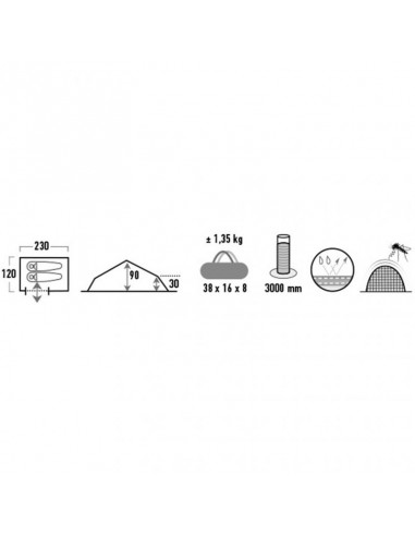 High Peak Siskin 20 LW 10330 tent