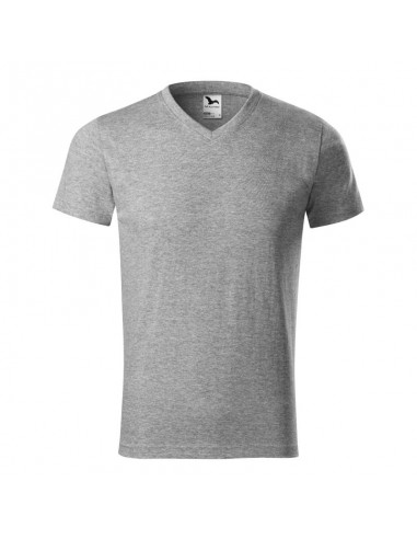 Malfini Ανδρικό Διαφημιστικό T-shirt Κοντομάνικο σε Γκρι Χρώμα MLI-11112