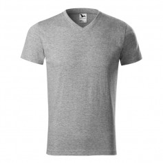 Malfini Ανδρικό Διαφημιστικό T-shirt Κοντομάνικο σε Γκρι Χρώμα MLI-11112
