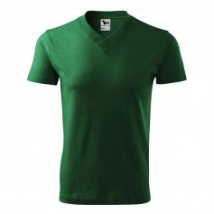 Tshirt Malfini Vneck M MLI10206 bottle green
