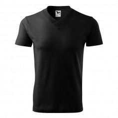 Malfini Tshirt Vneck M MLI10201 black